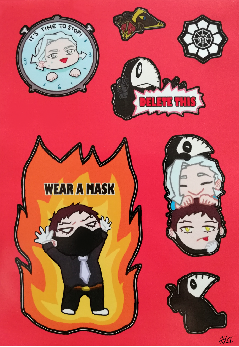 Shie Hassaikai Sticker Sheet