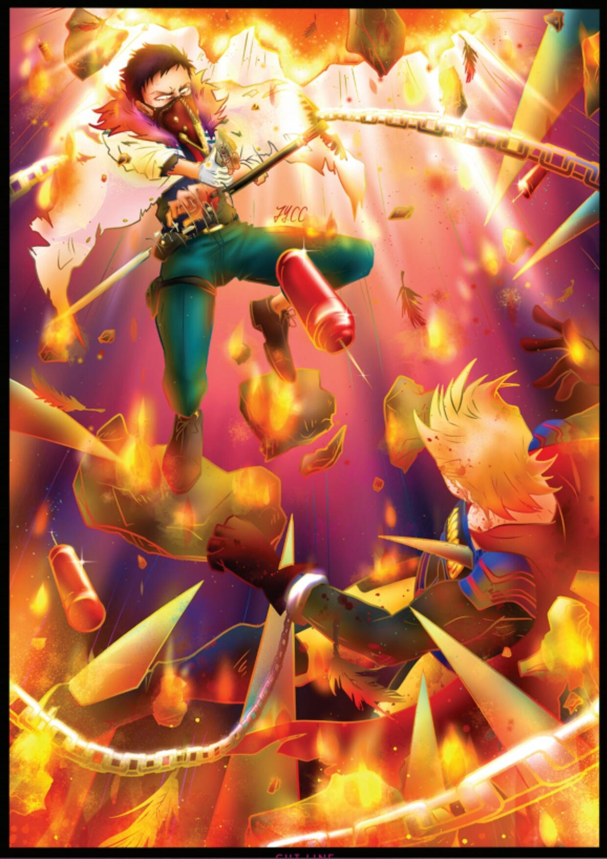 Pro Hero Chisaki vs Villain Lemillion Redemption Zine